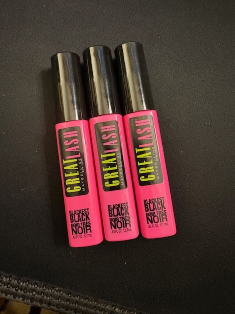(3) Maybelline Black Mascara